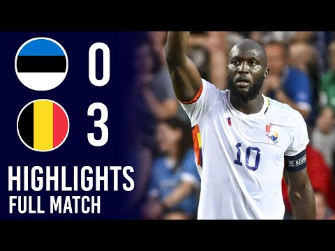 Estonia vs Belgium 0-3 | EURO 2024 Qualification - Highlights &amp; All Goals