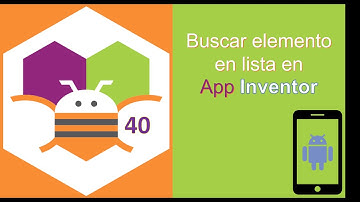 40. Buscar elemento en lista en App Inventor
