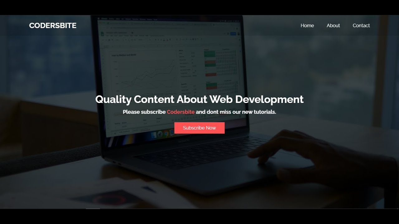 Full Screen Responsive Video Background Landing Page - HTML & CSS only ...
