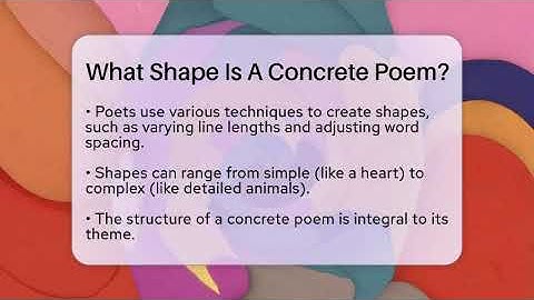 What Shape Is A Concrete Poem? - The Prose Path