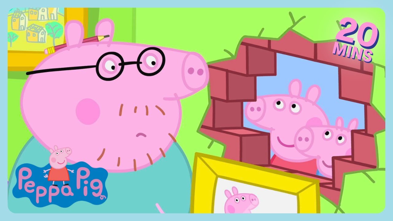 Peppa Pig - Daddy Puts Up A Picture 😂 | Family Viewing Shows for Toddlers | WildBrain Families