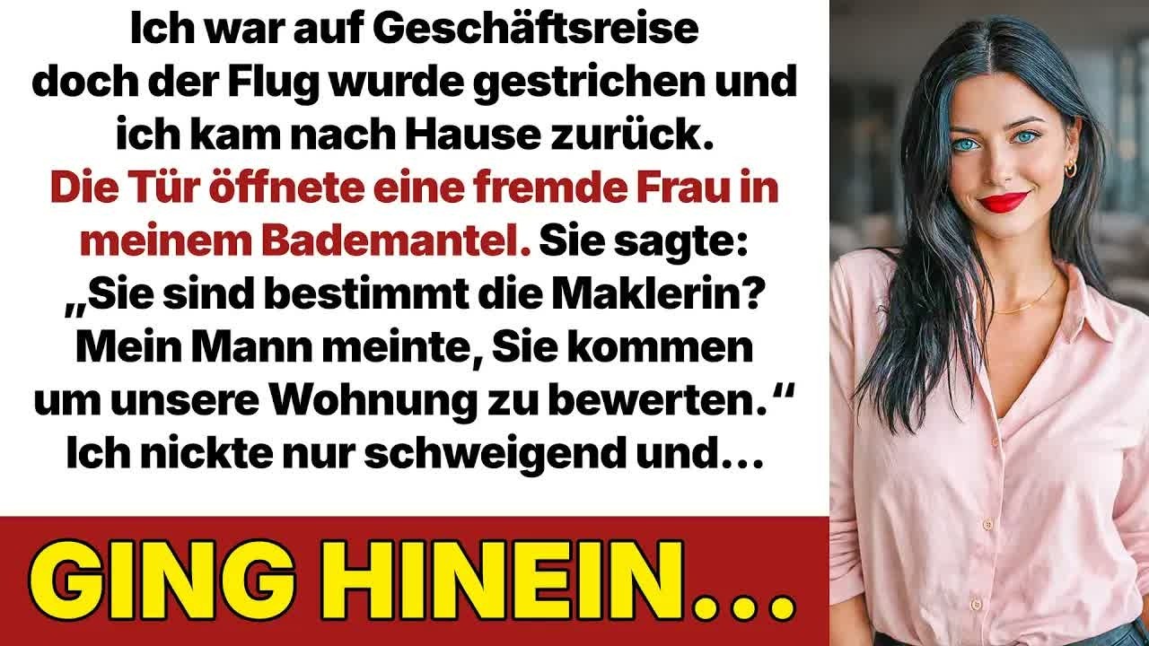 Eine fremde Frau öffnete meine Tür  „Sind Sie die Maklerin “ Ich nickte stumm …