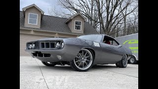 FOR SALE: 1971 Plymouth Cuda Custom, 1,000hp Hellephant Powered 6-speed Manual!