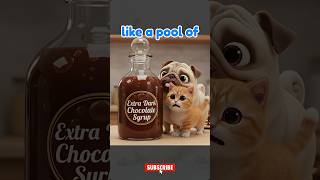 🍫 The Forbidden Chocolate Flood! #dog #cat #kitty #pug #USAshorts #humor #funny #viralshorts #shorts