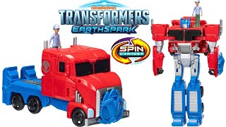 Transformers Earthspark Spin Changer Optimus Prime! With Robby Malto! screenshot 1