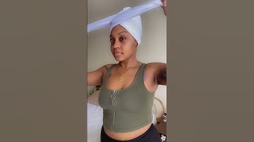 Curl Flip Stretch Head Wrap in Milk. #headwraptutorial #headwrapstyles #headwraps
