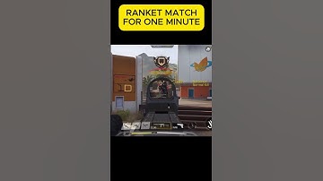 RANKET MATCH FOR ONE MINUTE 3 #codm #codmobile #callofdutymobile