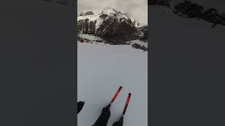 Descente de la face de bellevarde val d’Isère en moin de 3 minutes 😱🤯