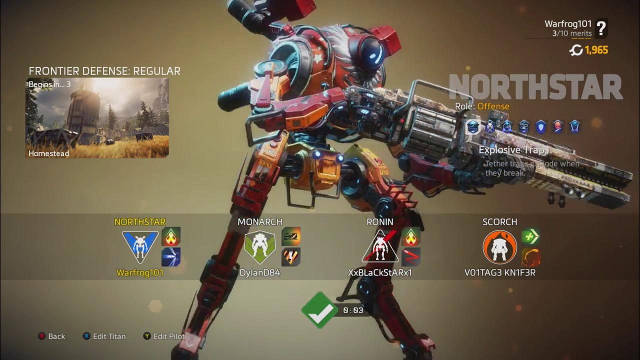 Titanfall 2 - Frontier Defense as Northstar Prime on Forward Base