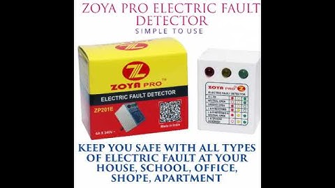 Zoya Pro Electric Fault Detector || Keep you safe with all types of Electric Fault #electricfaults