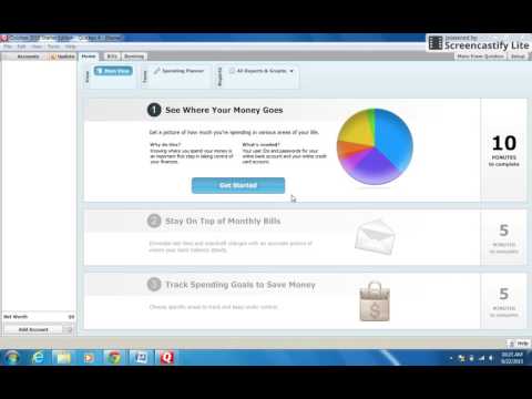 Quicken Step 1  Setting up a Quicken Account