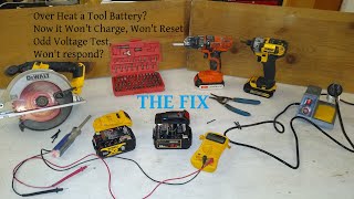 Tool Battery Overheated, Won't charge or Respond? Try This