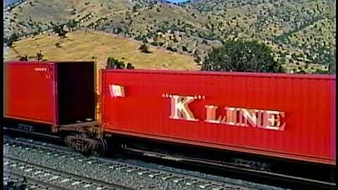 Classic Railroad Series 1187 - Two Southbounds at Tehachapi Loop 1998 Part 2