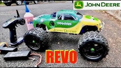 First Start of My Traxxas Revo John Deere Edition - 2-SPEEDS and Forward Only - Richer Than TRUMP!
