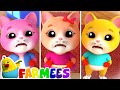 Three Little Kittens | Nursery Rhymes & Baby Songs | Farm Animal Cartoons | Farmees