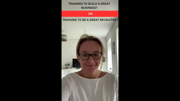 Training to build a great business? Or Training to...