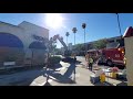 Fire department playing with their toys on a structure fire in Los Angeles California 🔥
