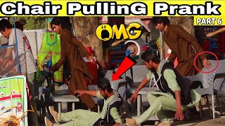 Chair pulling Prank (Part 6) funny Reactions & With too Much Fun By B4 Bhakkar Prank