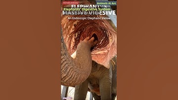 Elephant Digestive System Animation | Animal Anatomy | Animals AI Art | 19
