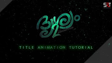 Drishyam 2 Title Animation Tutorial | SRT Graphics