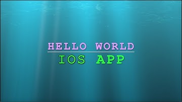 iOS Objective C: Creating a Hello World App