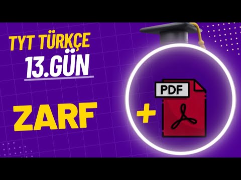 13) ZARF/ 21 Günde TYT Türkçe Kampı