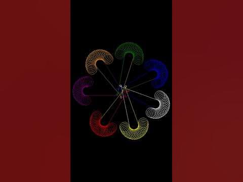 beautiful spirograph designed using python turtle. #pythontutorial # ...