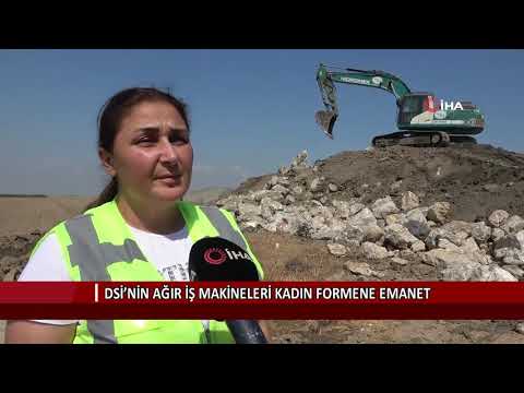 DSİ’nin ağır iş makineleri kadın formene emanet