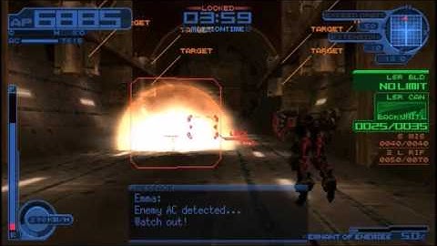 Armored Core 3: Silent Line Portable Disable Satellite Cannon S-Rank OP-I