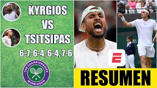 TSITSIPAS SE VOLVIÓ LOCO y KYRGIOS aprovechó para ganarle en un PARTIDAZO de Wimbledon | Tenis