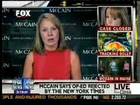 Fox News Parrots McCain Spin on NY Times Editorial...