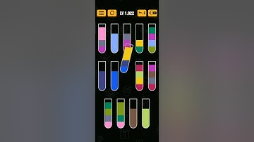water sort puzzle level 1022