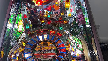 Williams Getaway High Speed II Pinball - Mirrorblades fitted & Comet LED Upgrade