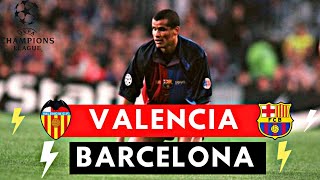 Valencia vs Barcelona 4-1 All Goals \& Highlights ( 2000 Uefa Champions League )