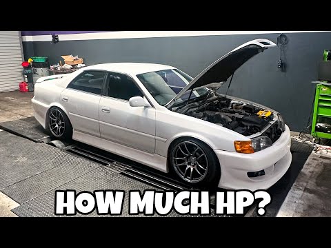 How much HP does a stock JZX100 CHASER really make? - YouTube