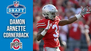 Damon arnette is a 6'0 195lb sr. cornerback for ohio state. career
stats include: 5 interceptions 22 passes defended 140 tackles 2 forced
fumbles full ...