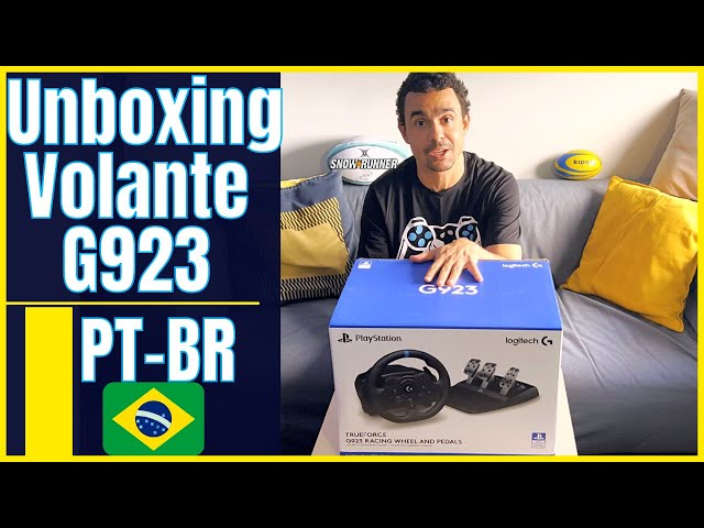 Comprei o VOLANTE OFICIAL do PS5!  UNBOXING/REVIEW Logitech G923 [EM OFF]  