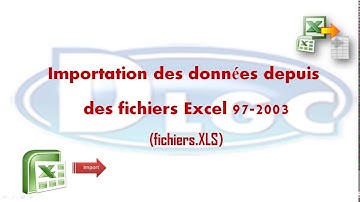 Importation des données depuis Excel