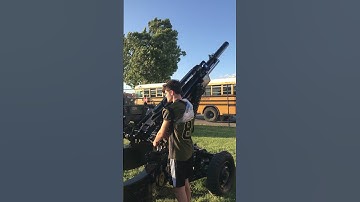 Handicap kid shooting a cannon! #short #video