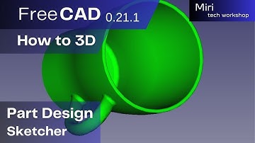 FreeCAD version 0 21 1 part #65 2024  How to 3D