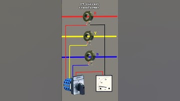(C.T) Current transformer Connected With Ammeter Selector Switch And Ammeter Connection #shorts