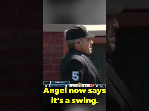 Angel Hernandez called this a SWING?! #mlb