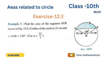 Find the area of the segment AYB shown in the figure, if the radius of the circle is 21 cm and ∠ AOB