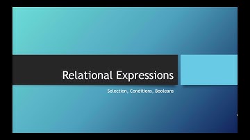Relational Expressions in Java