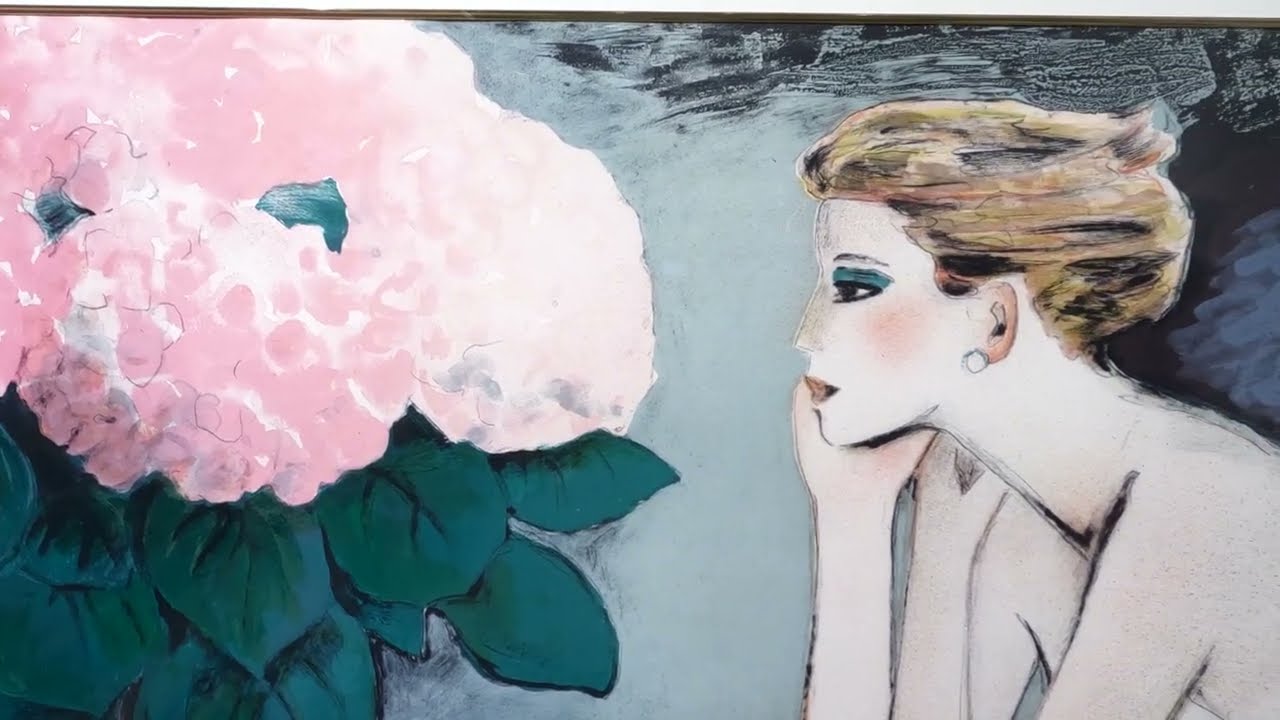 ジャン・ピエール・カシニョール 紫陽花 花 絵画 インテリア