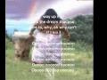 MIT TEXT!!! Somewhere over the rainbow IZ wonderful, song, "Kamakawiwo le"