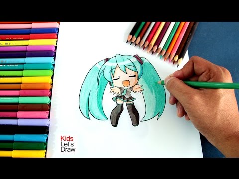 Cómo Dibujar Hatsune Miku Estilo Chibi How To Draw Hatsune Miku Kawaii