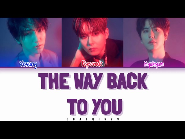 SUPER JUNIOR K.R.Y. - THE WAY BACK TO YOU (Color Coded Lyrics Eng/Rom/Han/가사) class=
