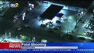 1 person shot, killed in Downtown LA