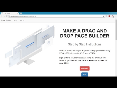 Make a Simple Drag and Drop Page Builder and CMS